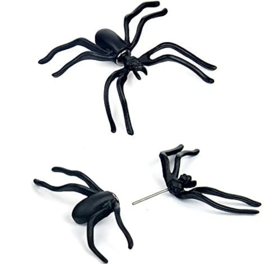 3D Halloween Spider Fashion Earrings
